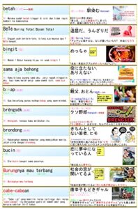 【無料で読める】【無料ダウンロード】インドネシア語単語カード3中級編2022【サンプル版】