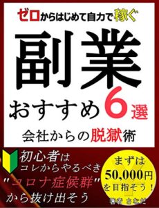 【無料で読める】知らなきゃ損！「初心者でも稼げる副業：おススメ6選」【副業】【在宅】【入門】【はじめかた】