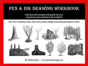 Pen and Ink Drawing Workbook vol 1-2: Learn to Draw Pen and Ink Landscapes (Pen and Ink Workbooks) (English Edition)