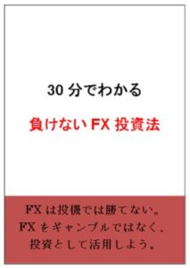 【無料で読める】30分でわかる負けないFX投資法