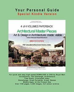 Architectural Master Pieces in 4 of 4 Volumes: A Visual Record of World Architecture, their different styles over Centuries. Over 3,300 antique prints, … photographs. (Four) (English Edition)