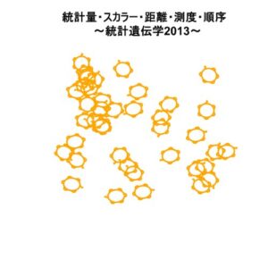 【無料で読める】統計量・スカラー・距離・測度・順序～統計遺伝学2013