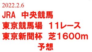 中央競馬馬券予想東京新聞杯