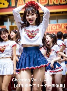 【無料で読める】Cheering Vol.1【AI生成チアリーダー画像集】 40枚