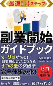 【無料で読める】最速！３ステップ副業開始ガイドブック: 9割が悩む！副業初心者がぶつかる３つの壁の突破法