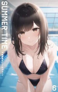 【無料で読める】SUMMER TIME #黒髪美女とプールでデート: 美女たちの水着AIイラスト100枚