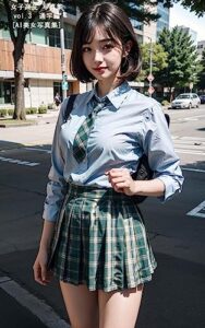 【無料で読める】女子高生 写真集 vol.3 通学編[AI美女写真集]