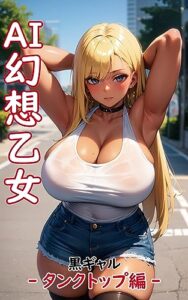 【無料で読める】AI幻想乙女 -黒ギャルタンクトップ編- AI美少女イラスト集