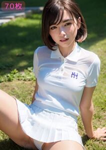 【無料で読める】ミニスカテニスウェア女子大生のお姉さん【AI写真集 Vol.6】Tennis Wear College Girl Sister モデル美女との旅行