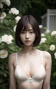 【無料で読める】庭園での下着コレクション (unreal girlfriend)