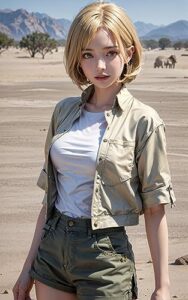 【無料で読める】アフリカの旅サファリ美女AIグラビア写真集