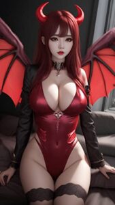 【無料で読める】AI写真集『小悪魔サキュバス』ALL100P