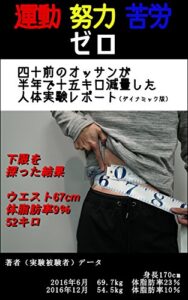 【無料で読める】40前のオッサンが半年で15キロ減量した人体実験レポート: （ダイナミック版）