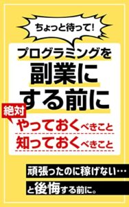 【無料で読める】ちょっと待って！プログラミングを副業にする前に絶対やっておくべきこと・知っておくべきこと: 頑張ったのに稼げないと後悔する前に