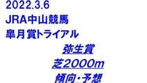 【無料で読める】三連複的中中央競馬馬券予想皐月賞トライアル弥生賞