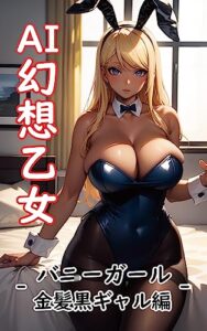 【無料で読める】AI幻想乙女 -バニーガール金髪黒ギャル編- AI美少女イラスト集